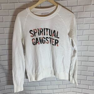 Spiritual Gangster Floral Logo‎ Sweatshirt Sz S